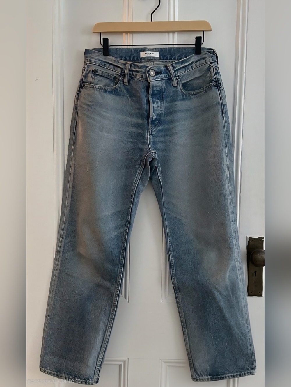 Moussy Straight-Leg Jeans in Light Washed Blue